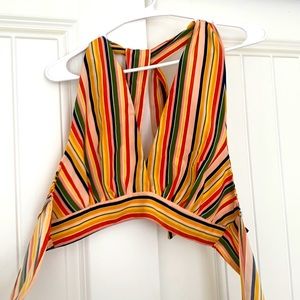 SHEIN brand striped bandeau top